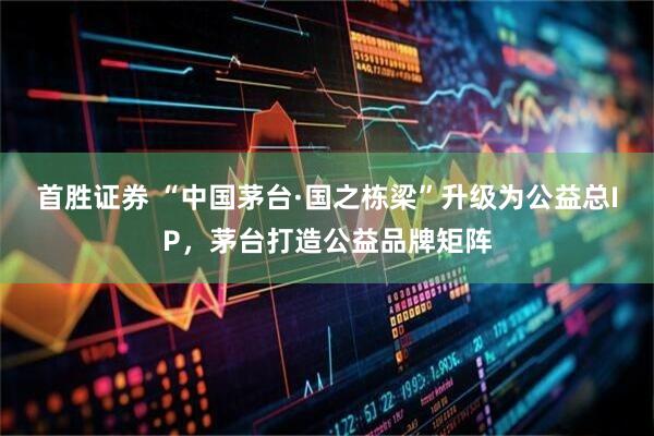 首胜证券 “中国茅台·国之栋梁”升级为公益总IP，茅台打造公益品牌矩阵